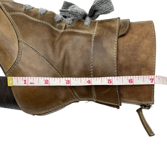 Brunello Cucinelli Leather Lace-Up Boot Size EU 37 - Picture 10 of 12
